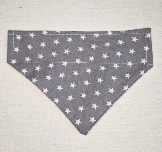 Grey star dog bandana