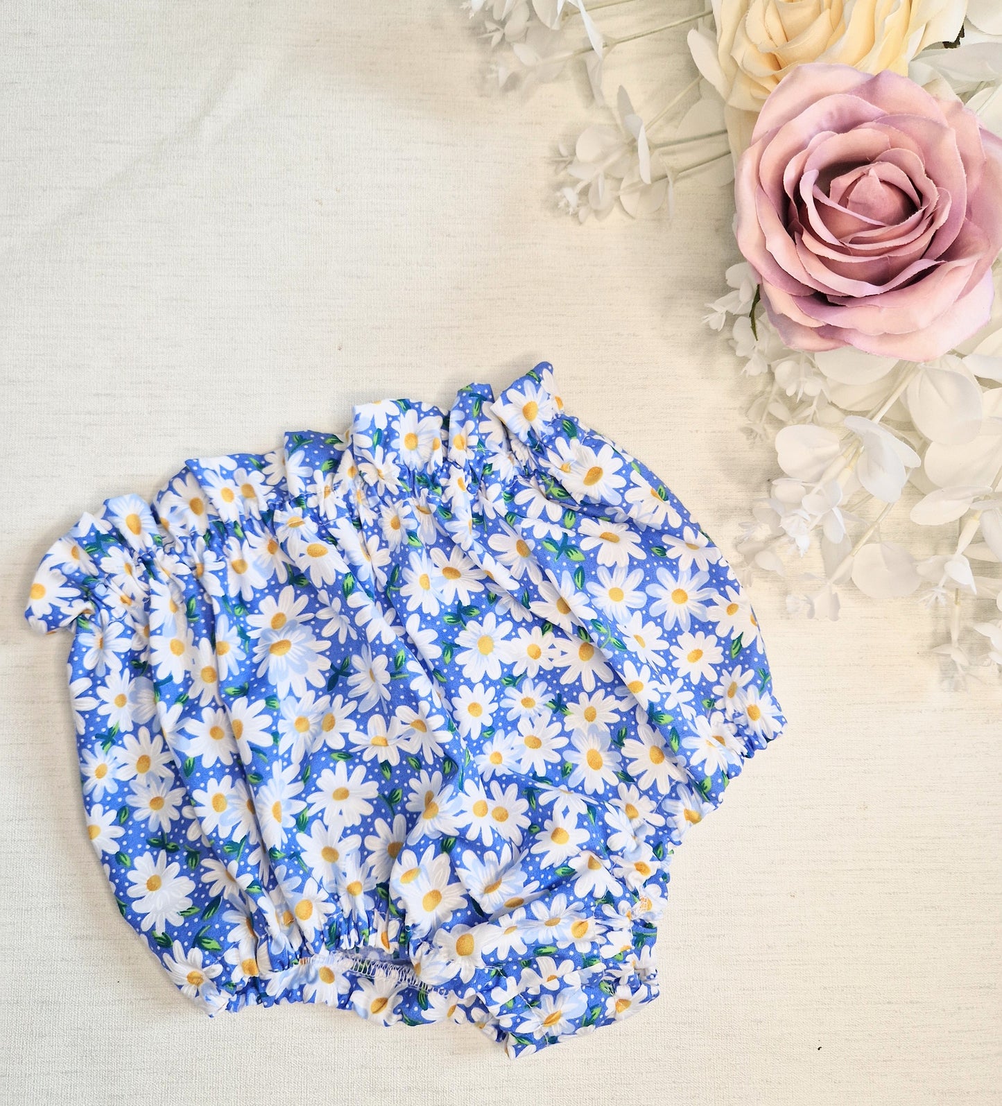 Summer blue daisy bloomers