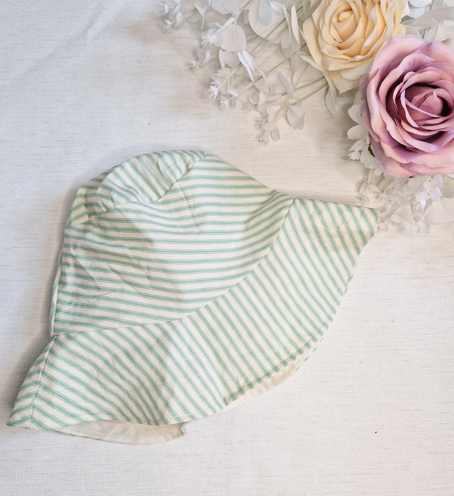 Sage stripe sunhat