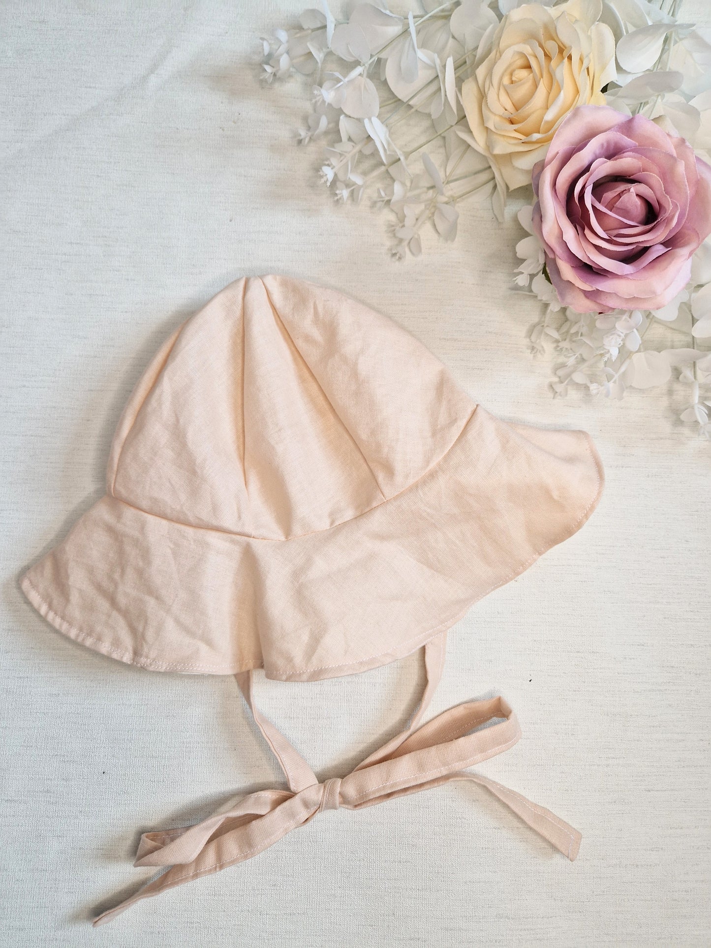 Linen blush sunhat