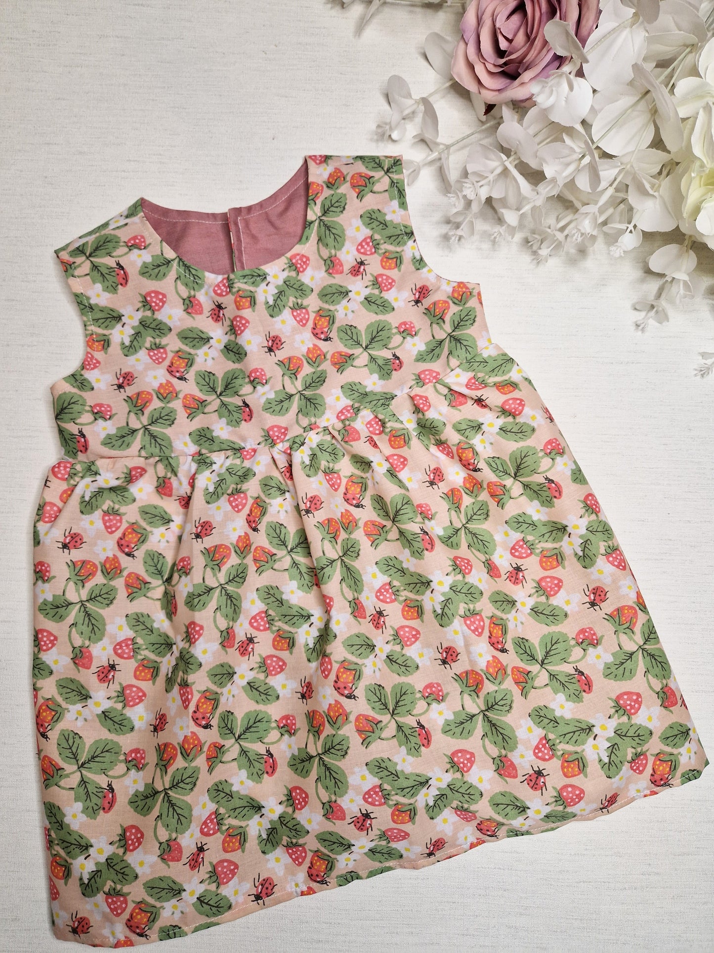 Strawberry georgie dress