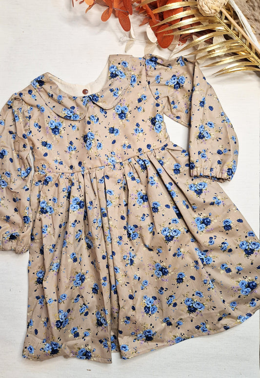 Blue floral Tilly dress
