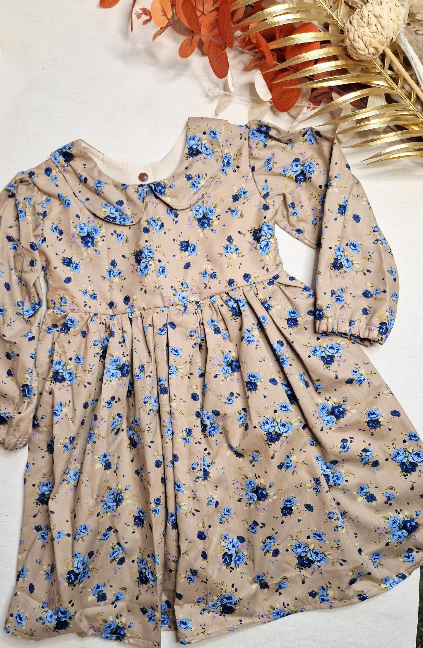 Blue floral Tilly dress
