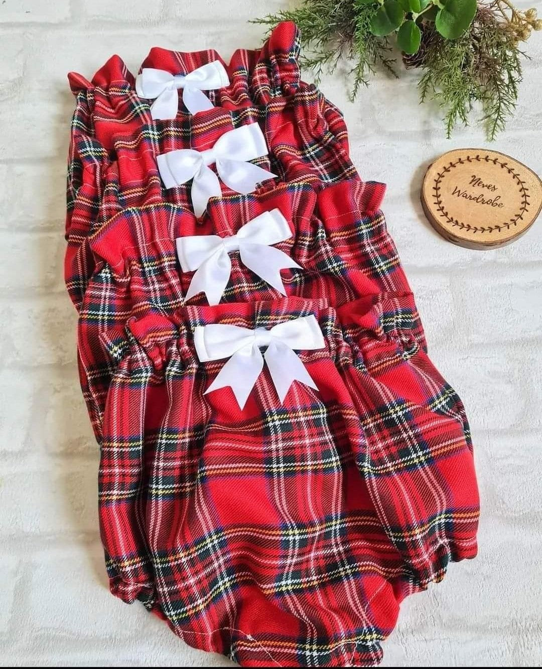 Red tartan bloomers