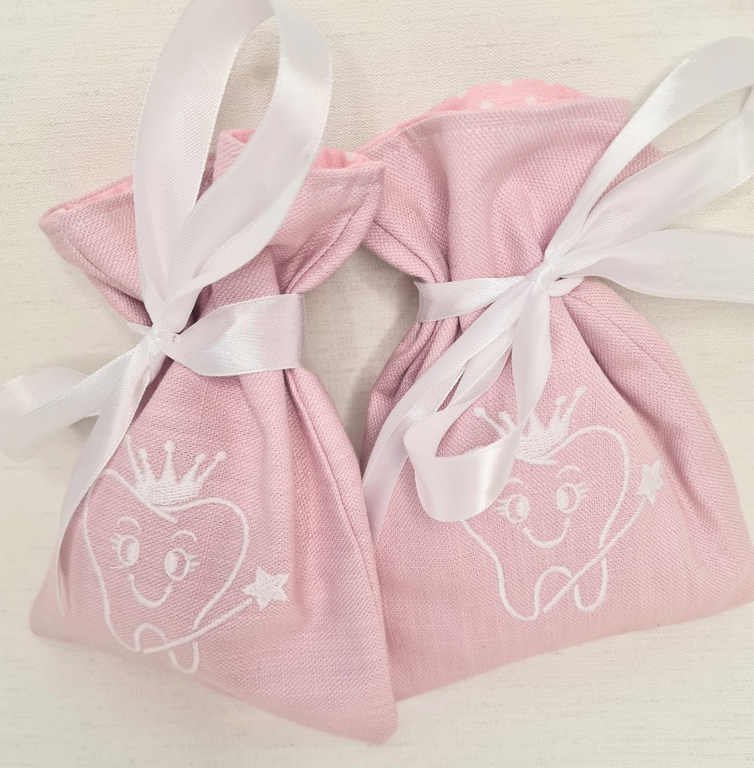Pink tooth fairy bag