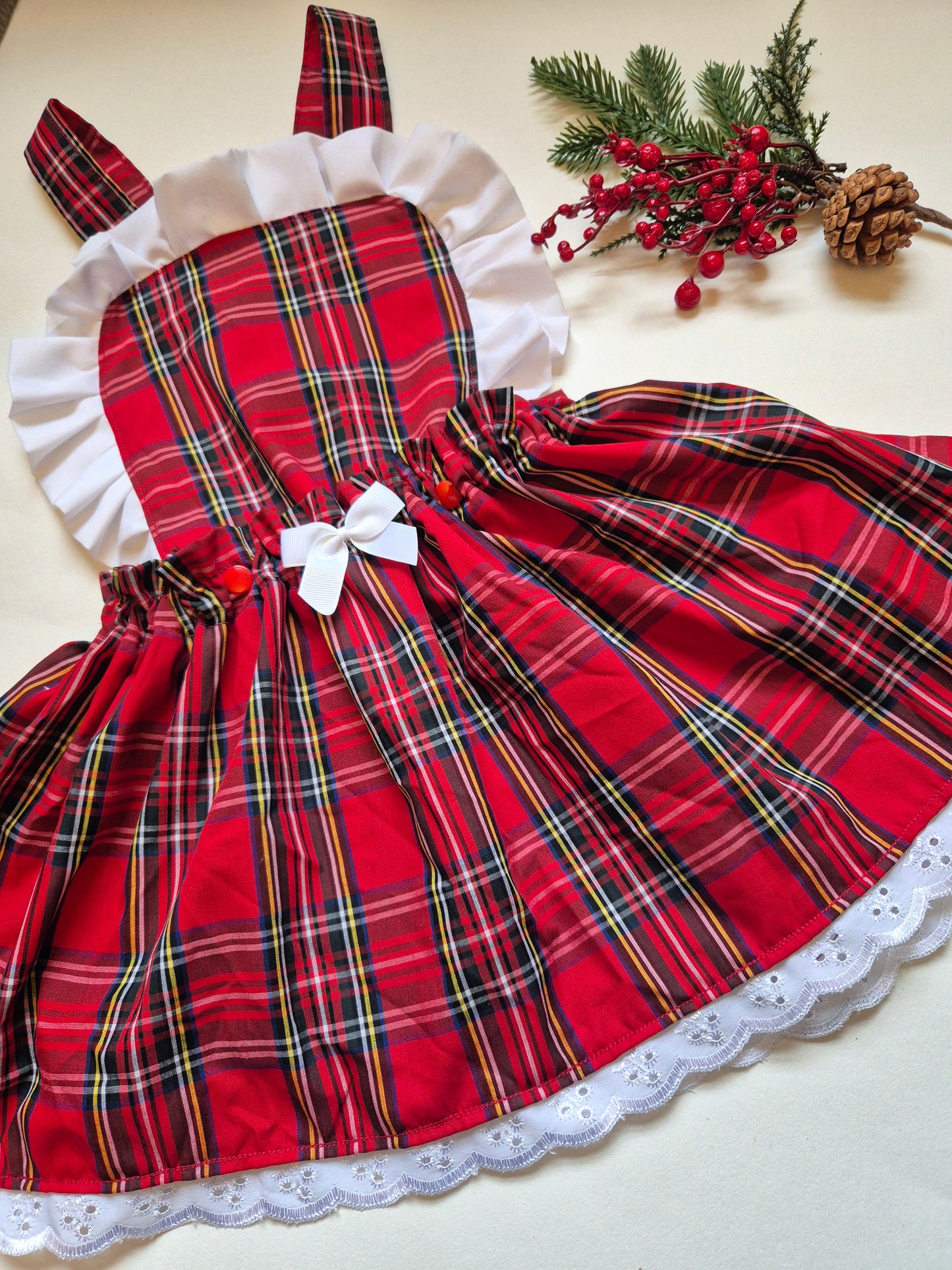 Christmas tartan 2 in 1 annie dress