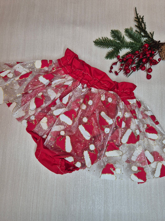 Santa hat peplum bloomers