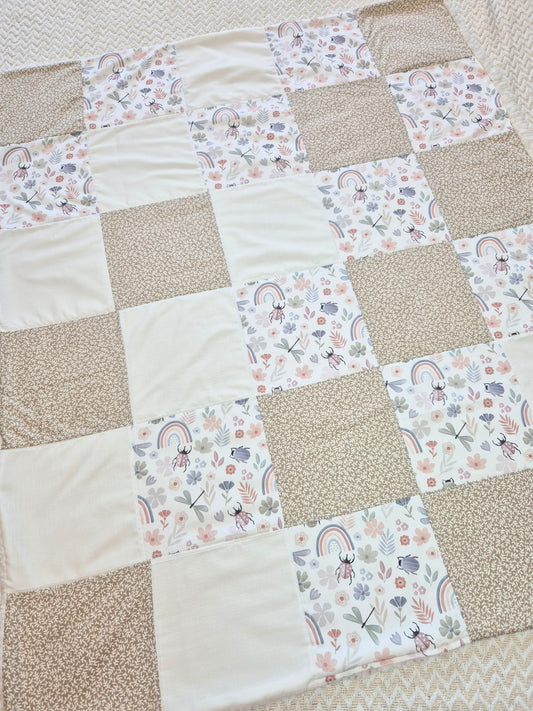 Bugs life patchwork blanket