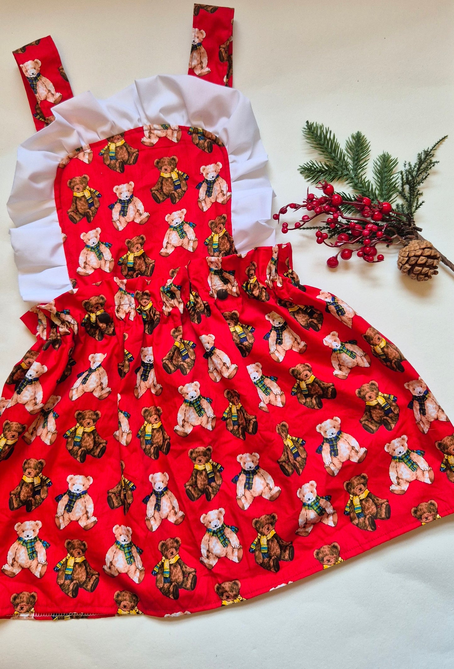 Christmas teddy 2 in 1 annie dress