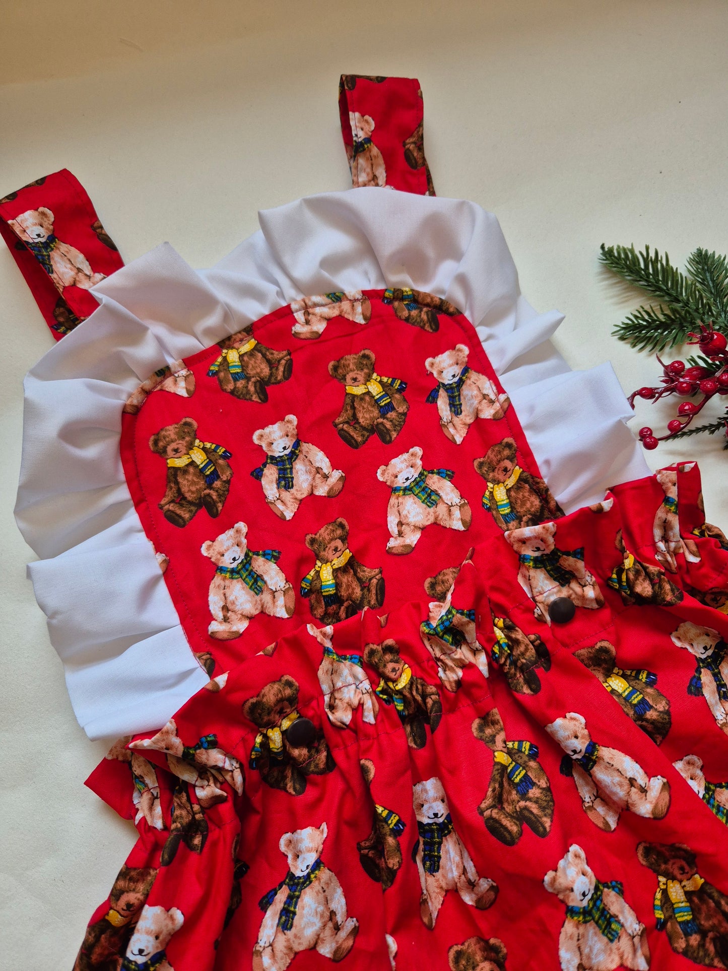 Christmas teddy 2 in 1 annie dress