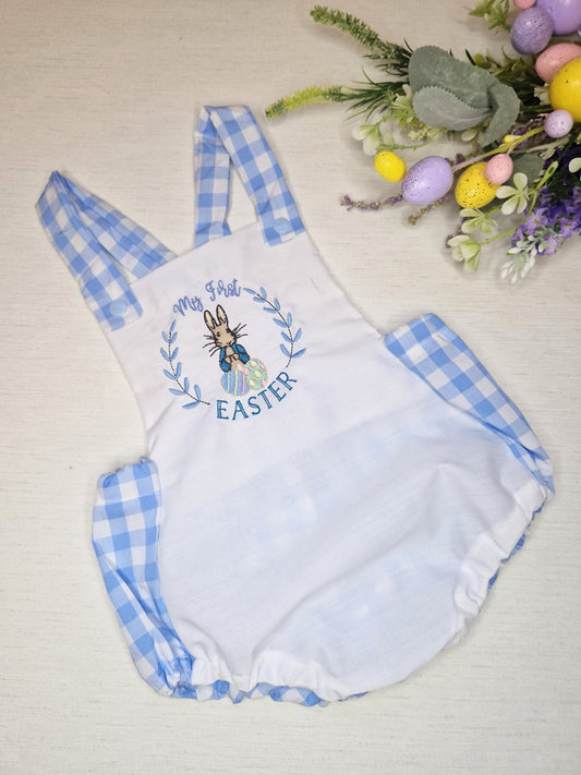 My first easter peter rabbit romper