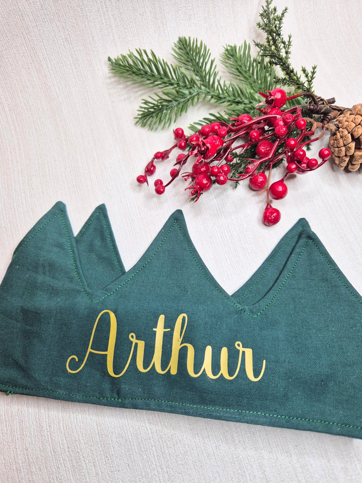 Emerald Christmas crown