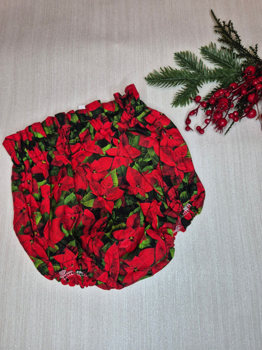 Red poinsetta bloomers