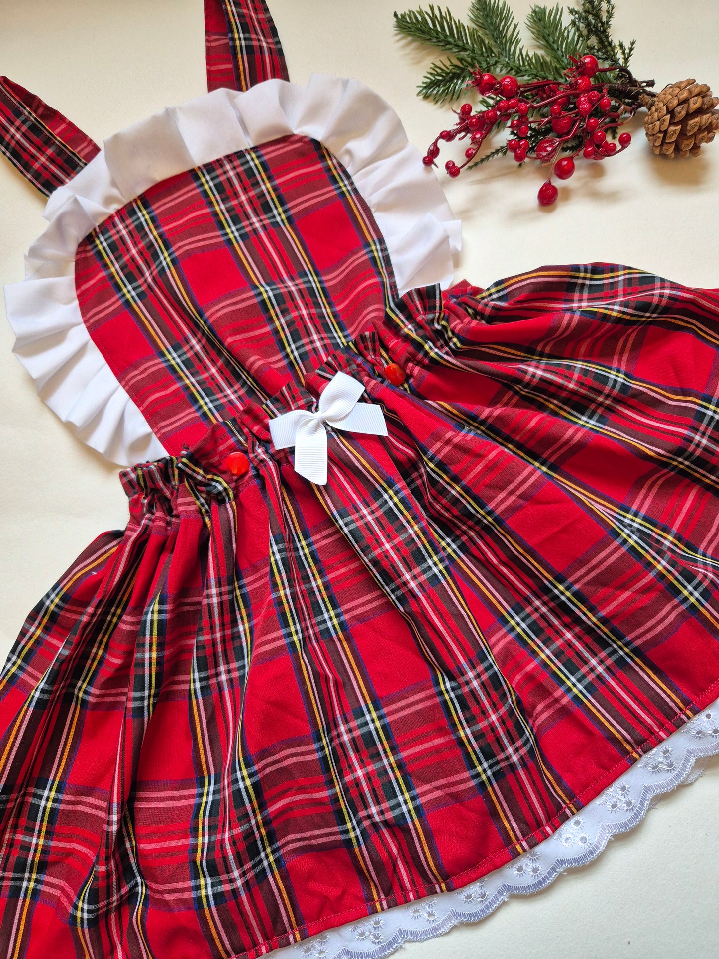 Christmas tartan 2 in 1 annie dress