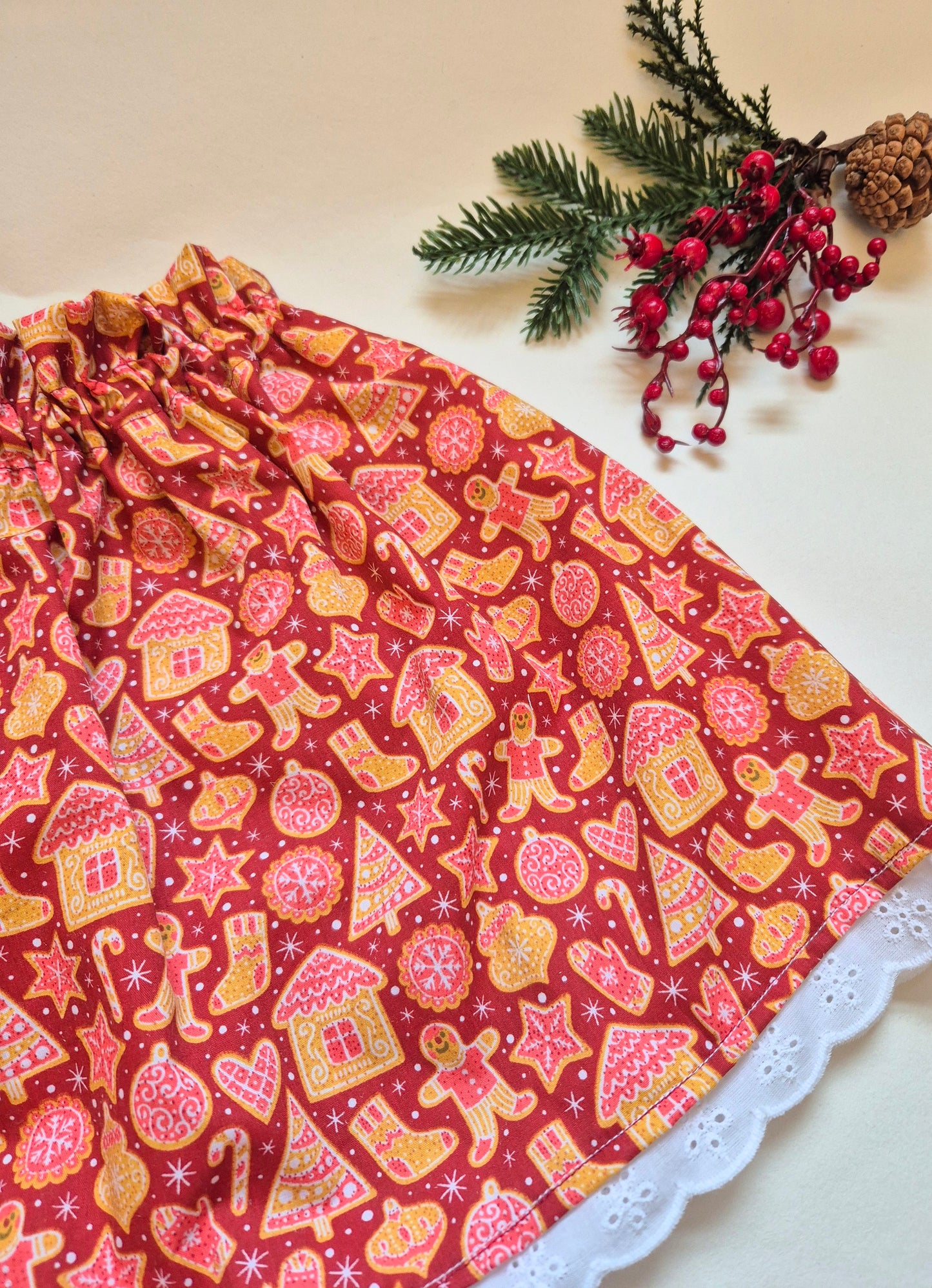 Red christmas skirt