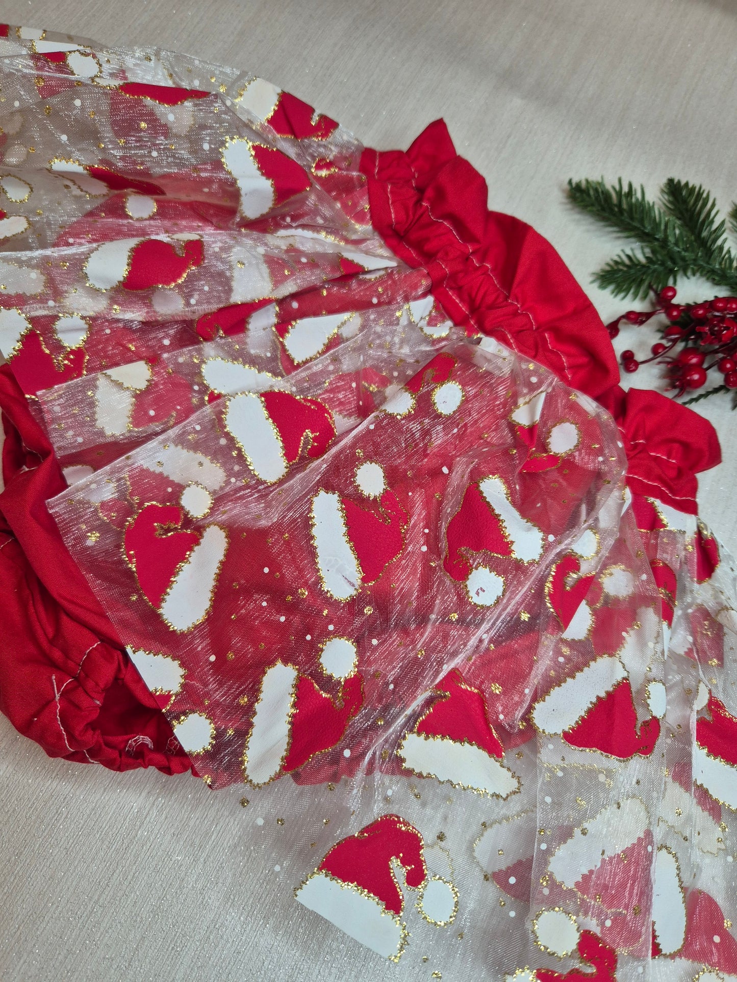 Santa hat peplum bloomers