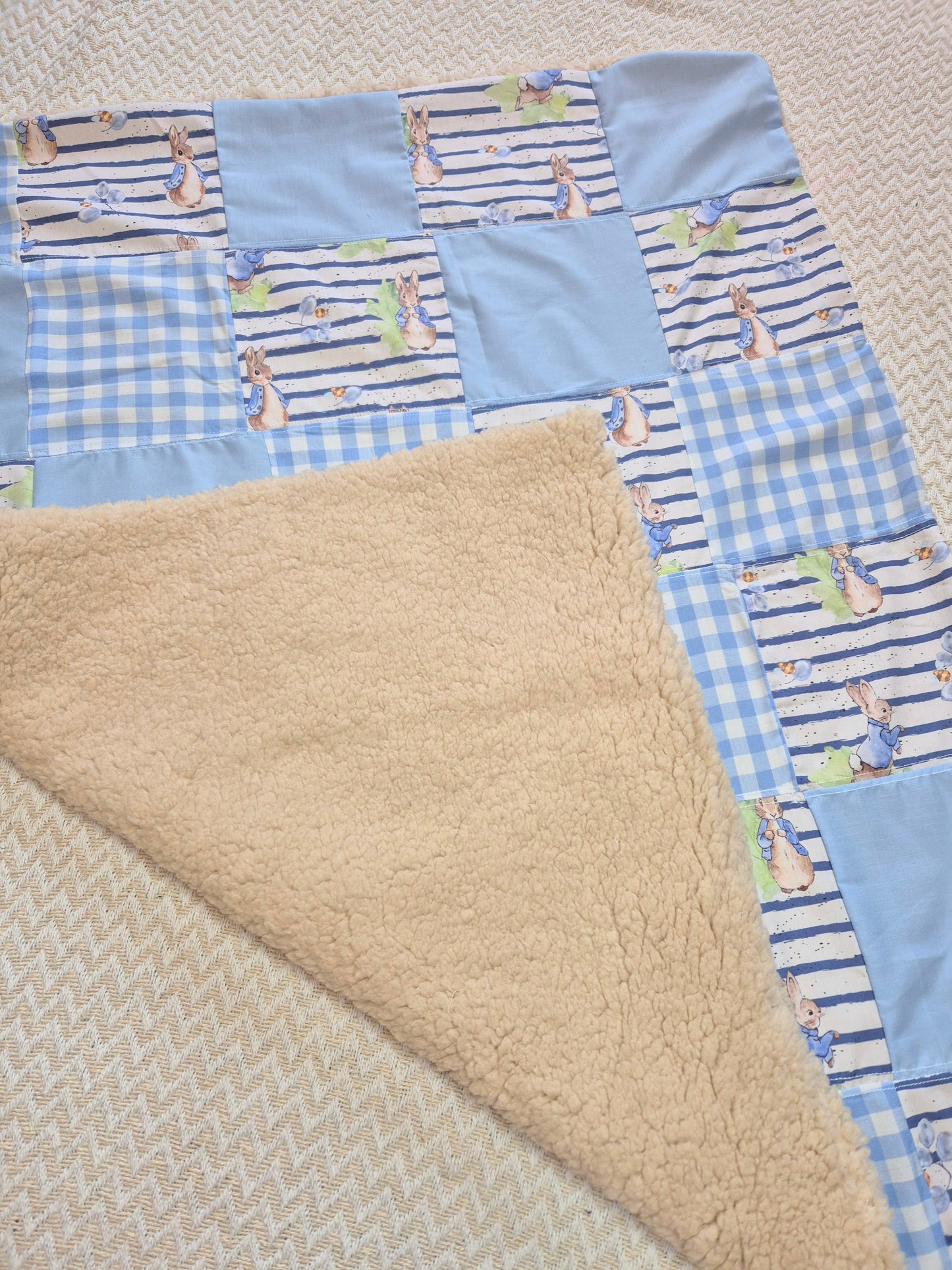 Peter rabbit patchwork blanket