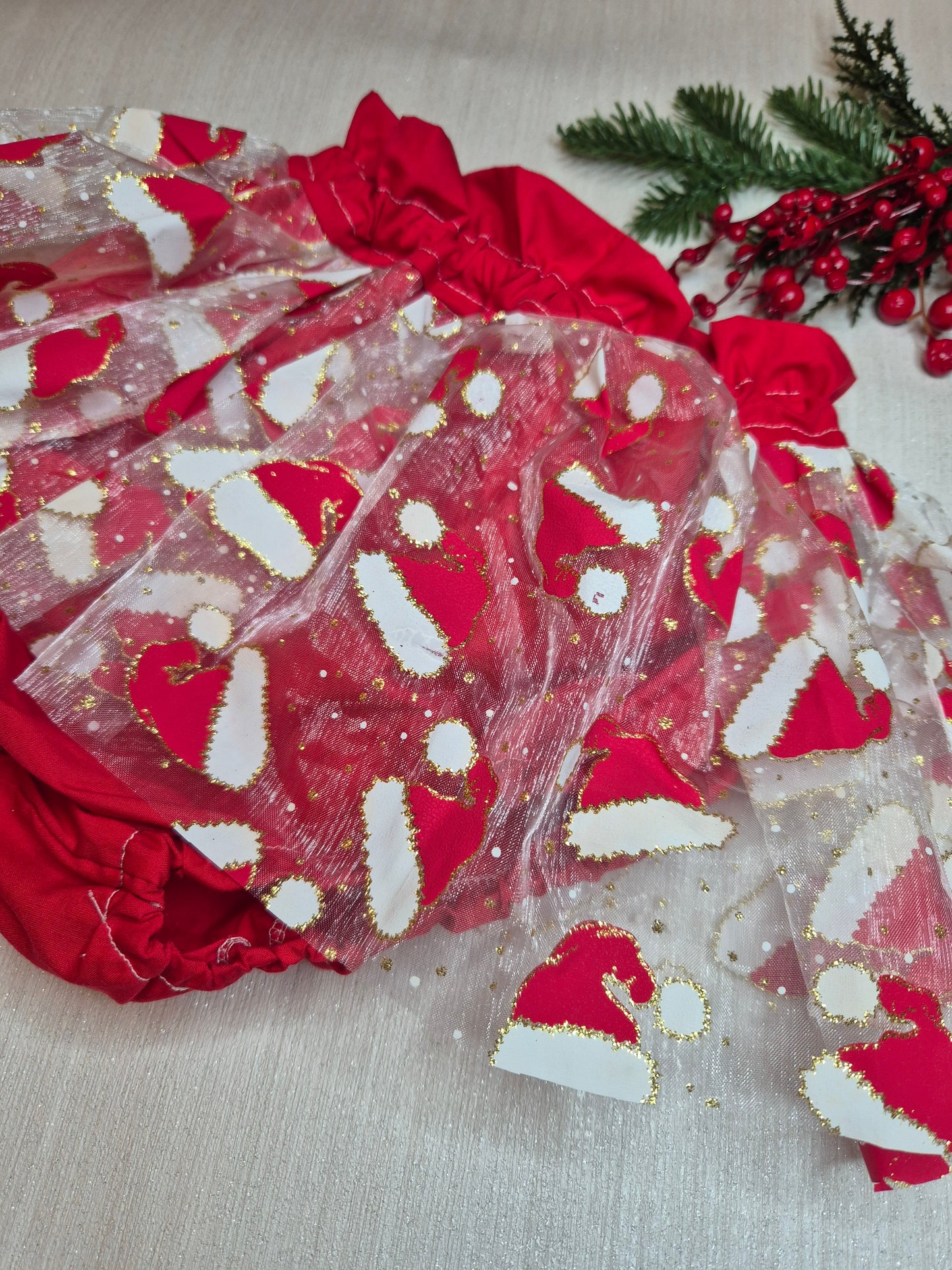 Santa hat peplum bloomers