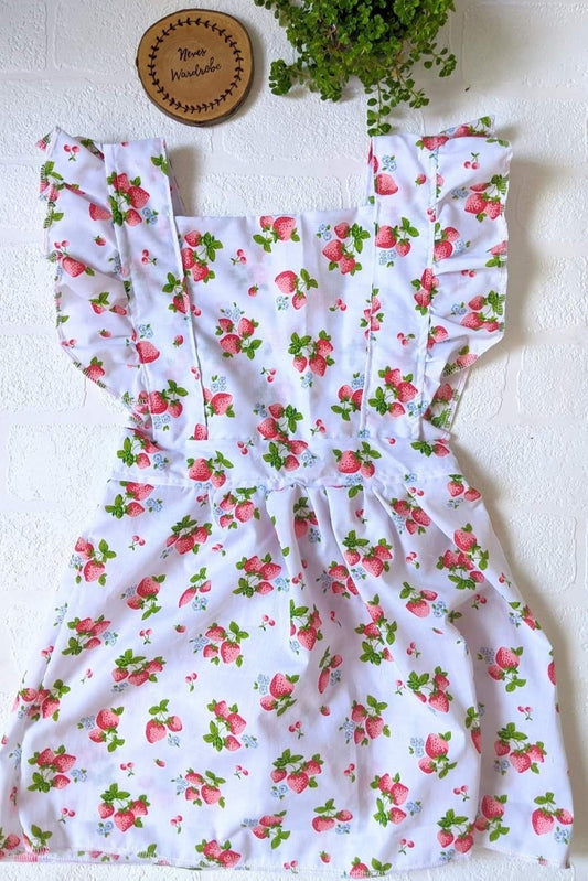 Strawberry pinafore dress
