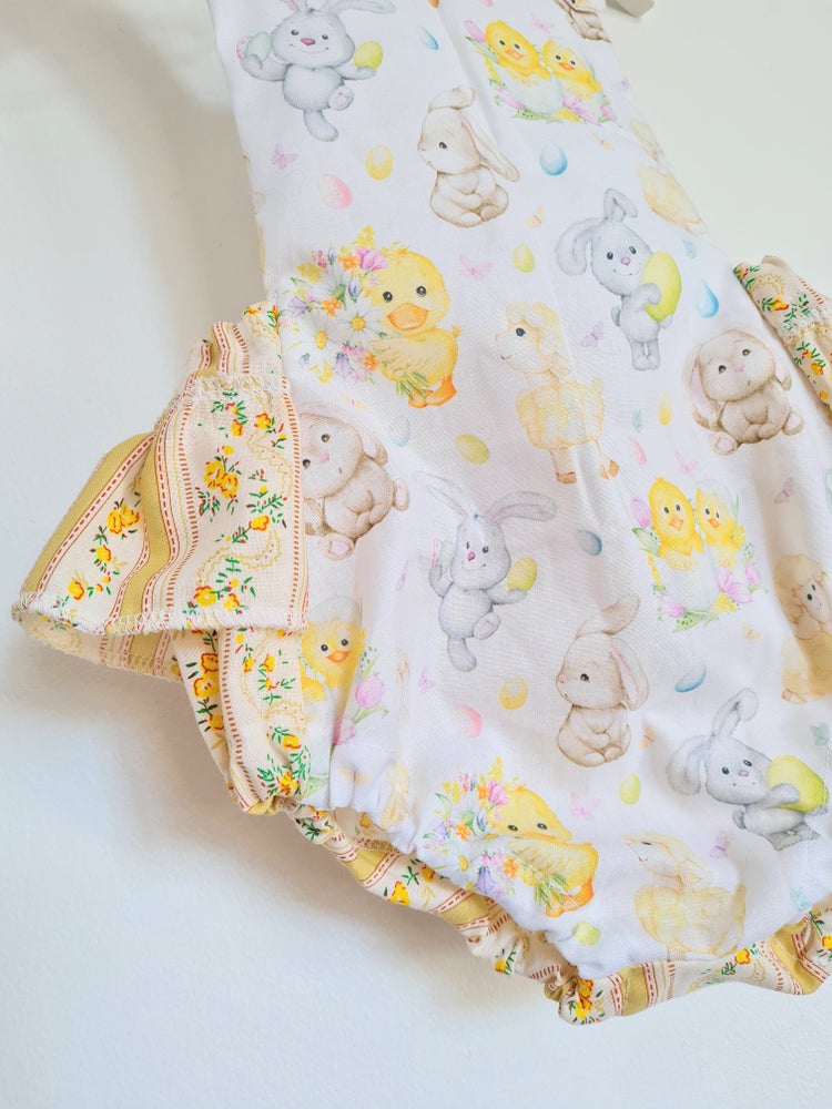 Easter chick romper 9-12 months
