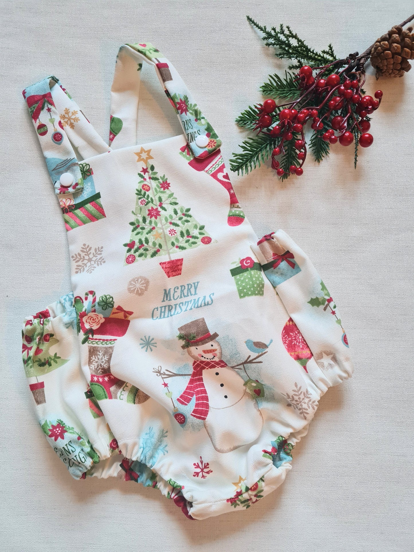 Snowman romper 18-24 months