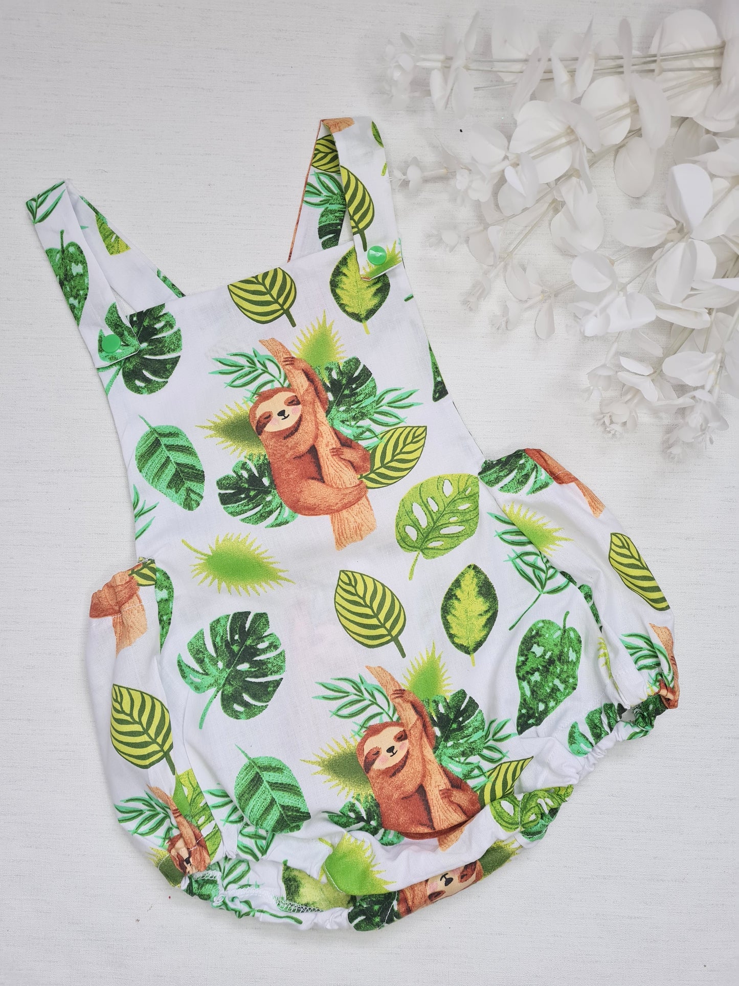 Sloth romper 2-3