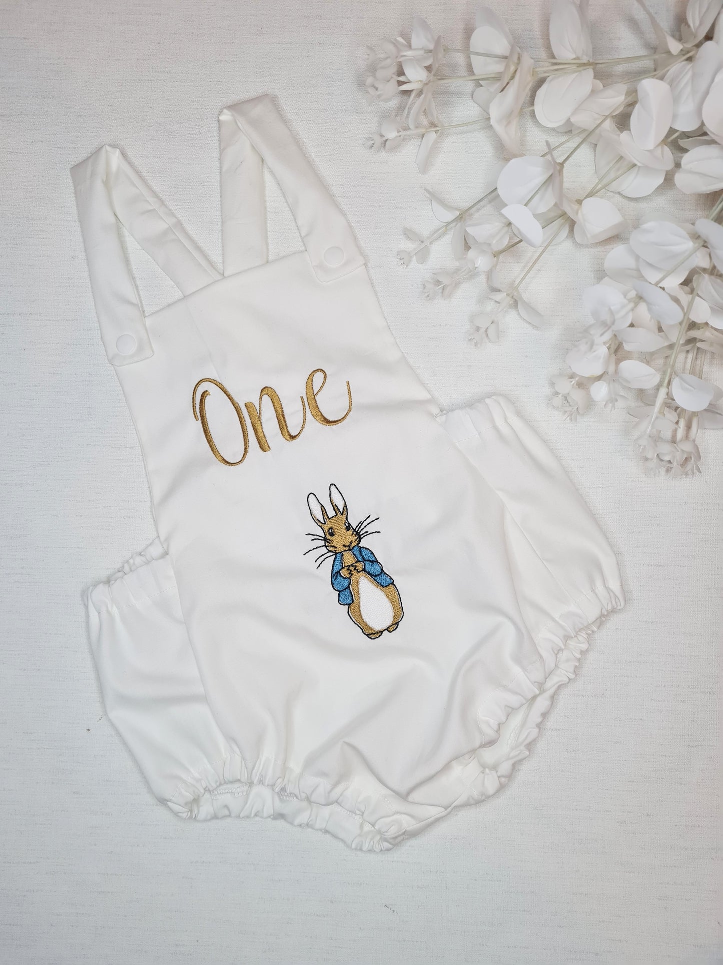 Peter rabbit birthday romper