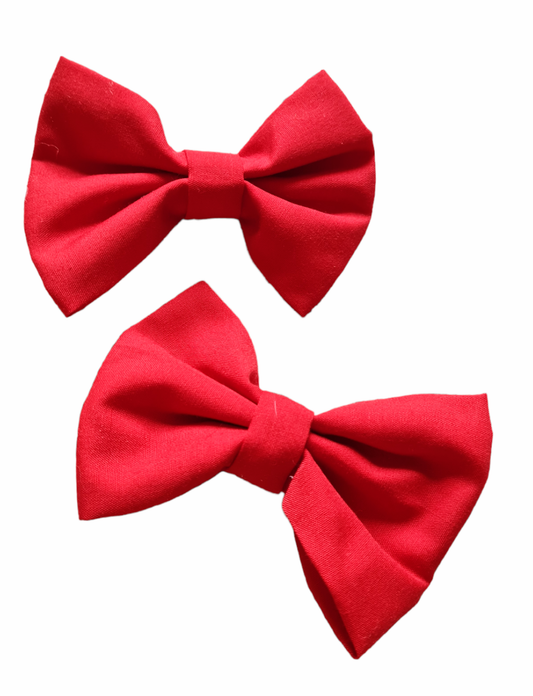 Red cotton bows